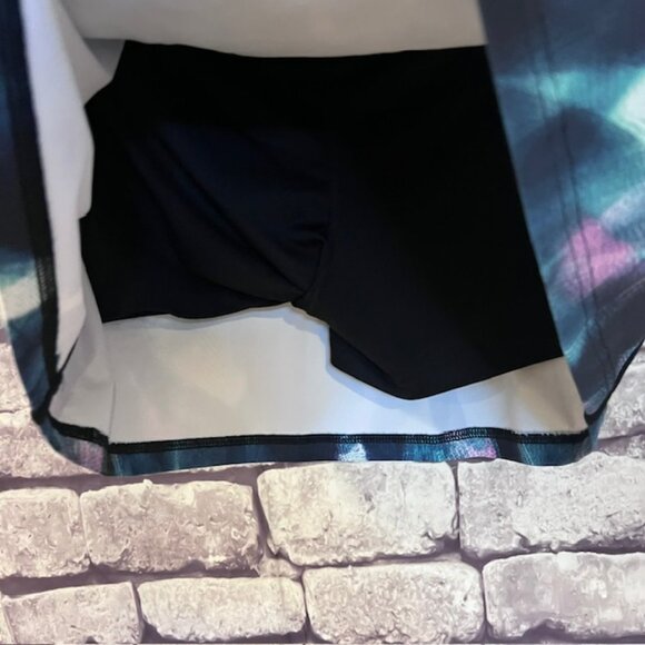 Fila Elastic Waist Black, Blue & Green Skort Size M - Picture 6 of 7